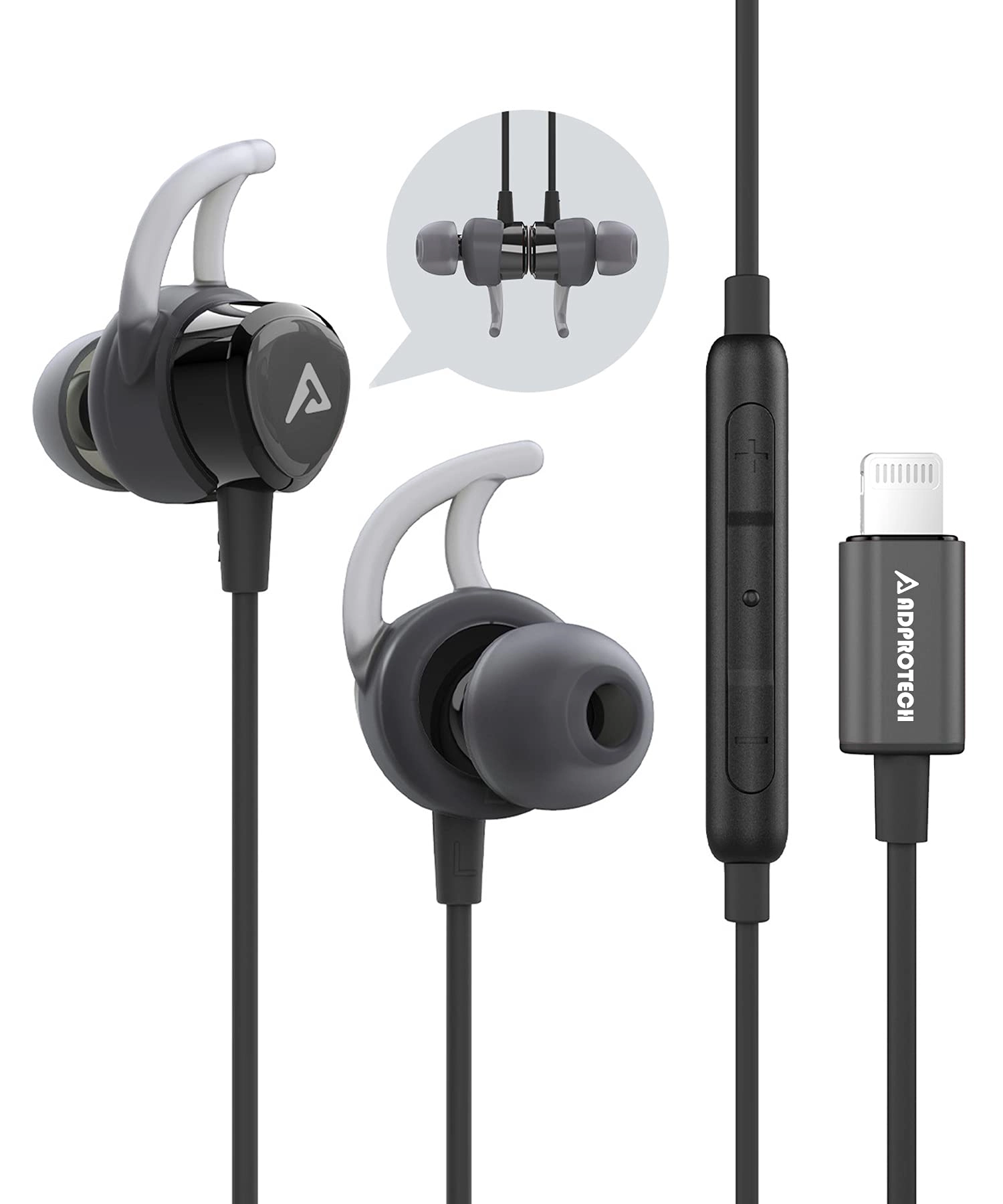 Lightning Headphones Wired Earbud