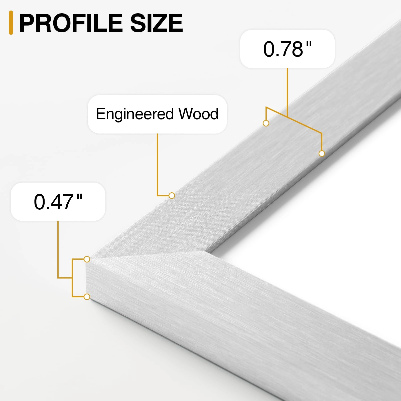 Picture Frames Set - 10 Pack Rustic Grey