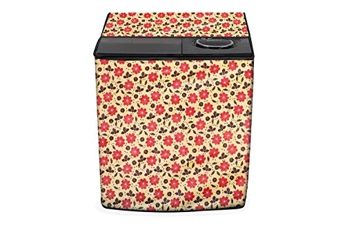 Washing Machine Cover - Suitable for Panasonic 14 kg semi Automatic NA-W140B1ARB (Print47)