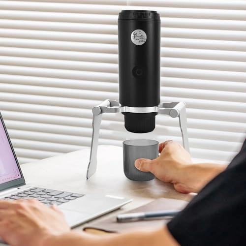 Portable Coffee Maker - 80ml Ground Coffee and Capsule