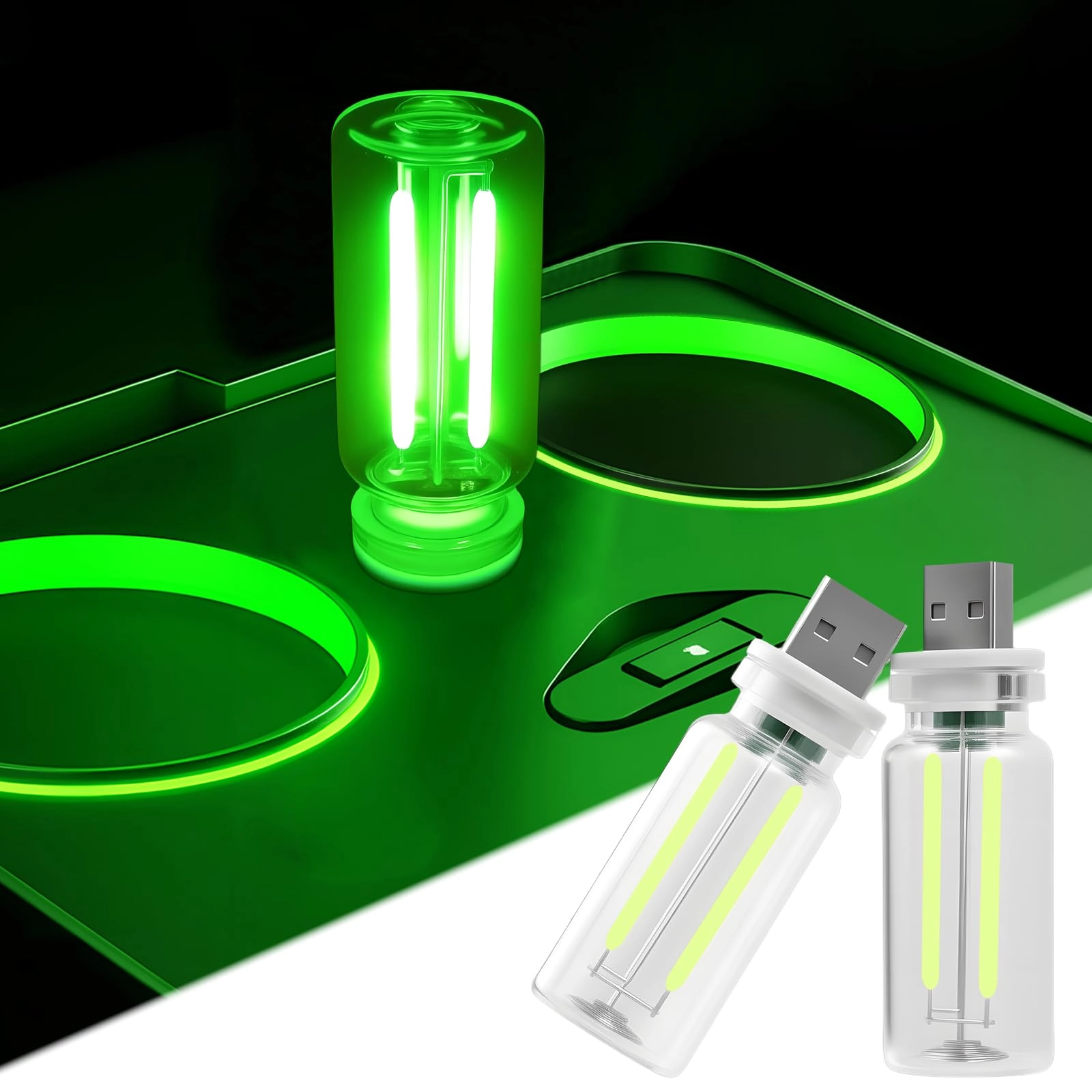 lycaresun USB Night Light Bulb - USB green