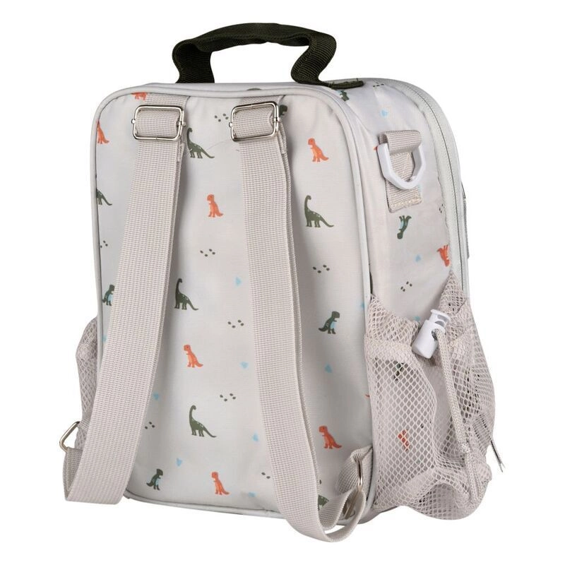 Insulated Lunchbag Backpack + Ss Water Bottle + Grand Lunchbox - Dino