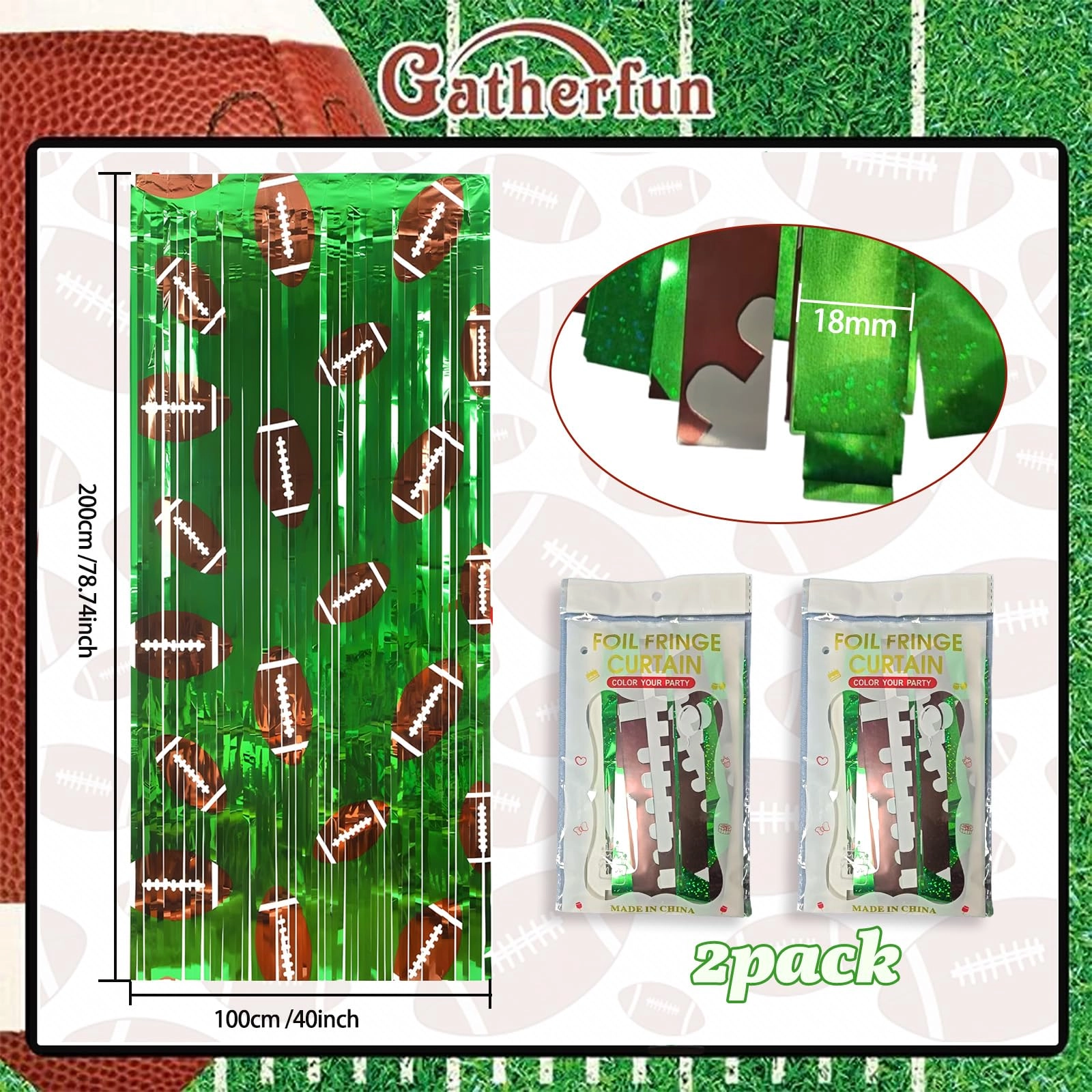 Football Party Decorations - 220 Pcs Game Day & Tailgate Events