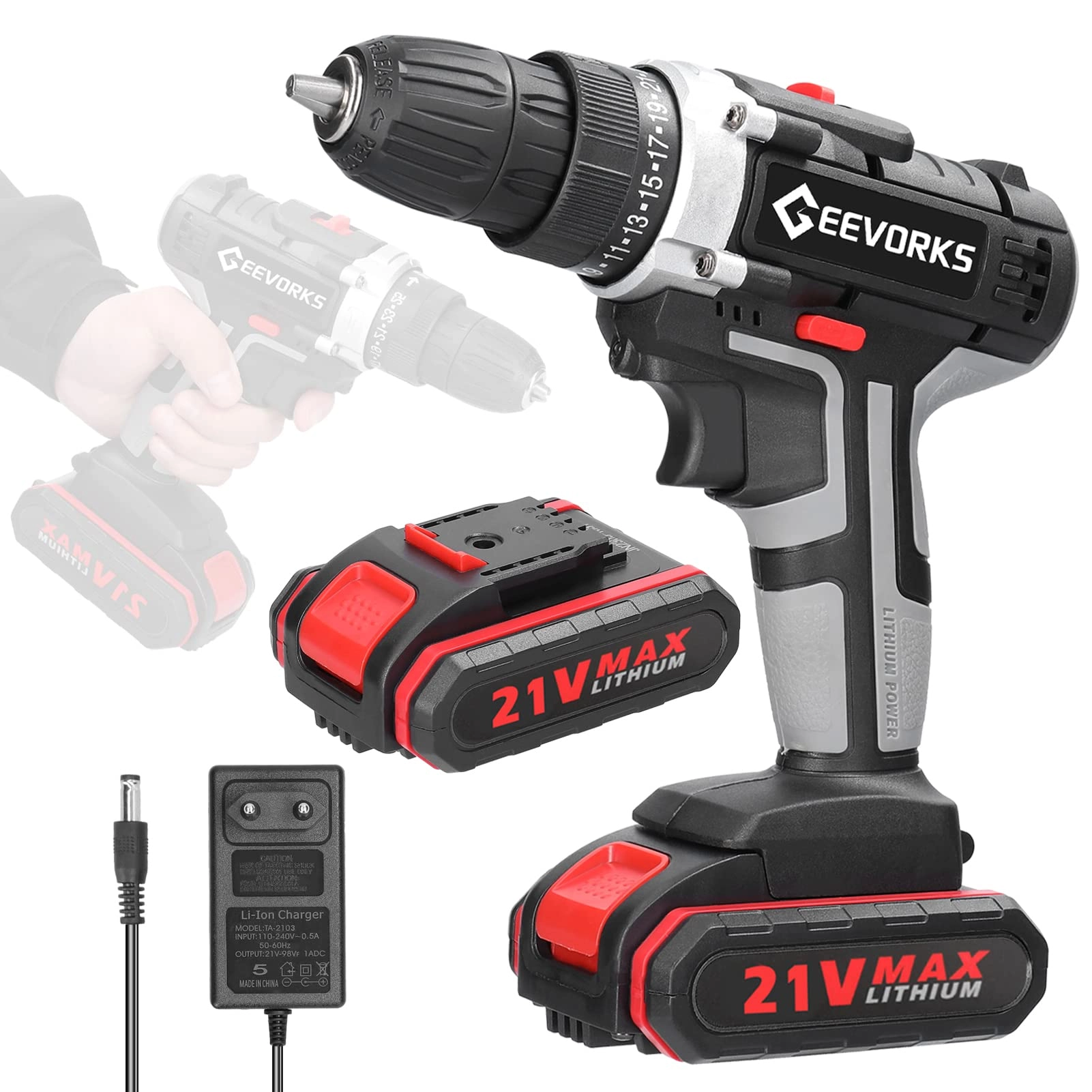Electric Drill - 21V 1300mAh