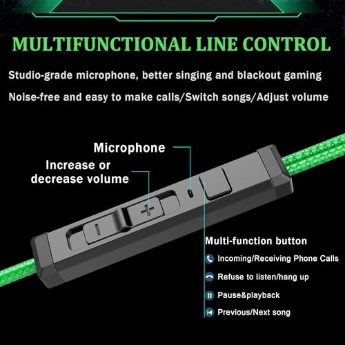 Gaming Earphones Wired Earbud