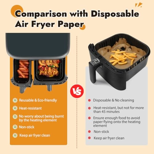 Silicone Air Fryer Liners - 2pcs