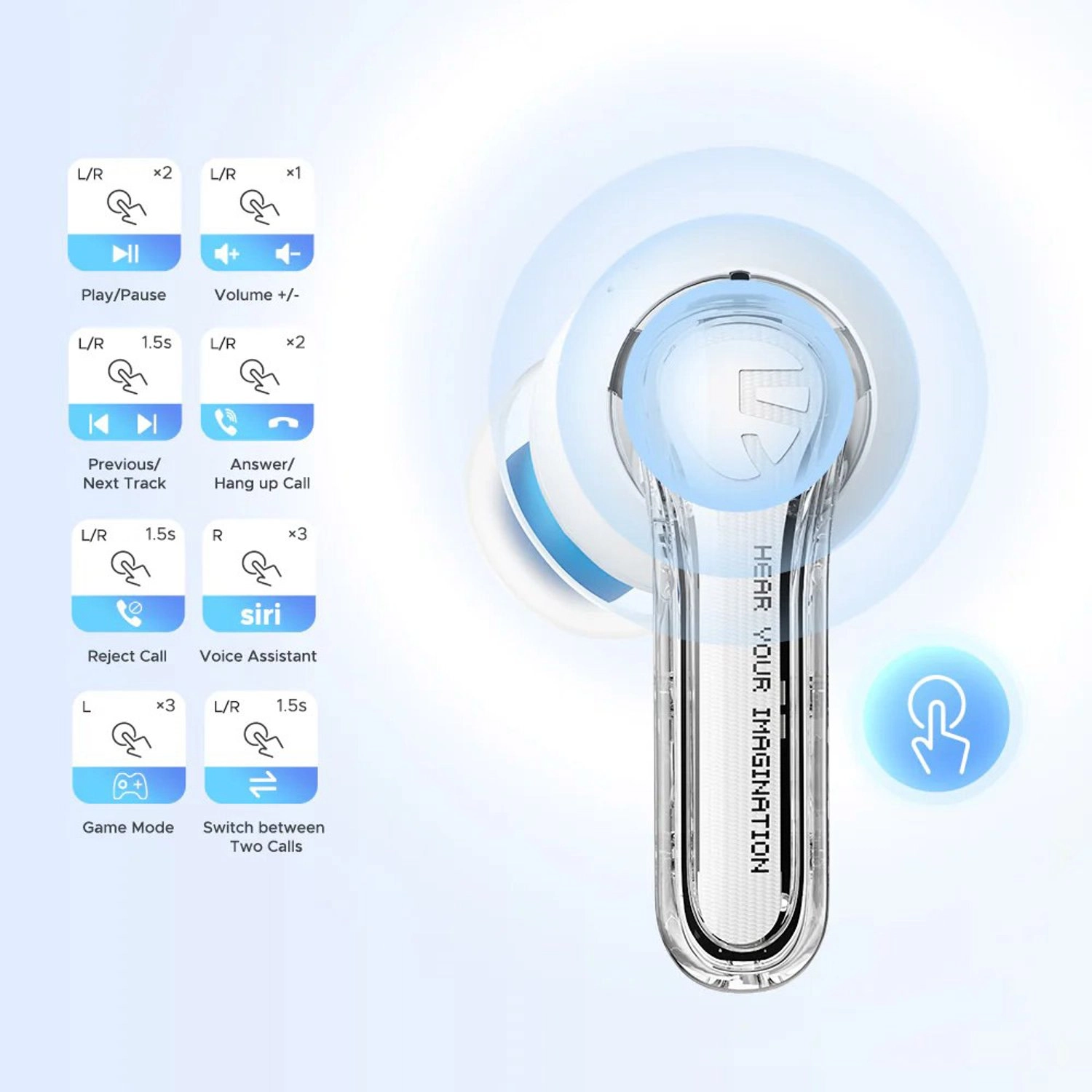 Clear Wireless Earbud