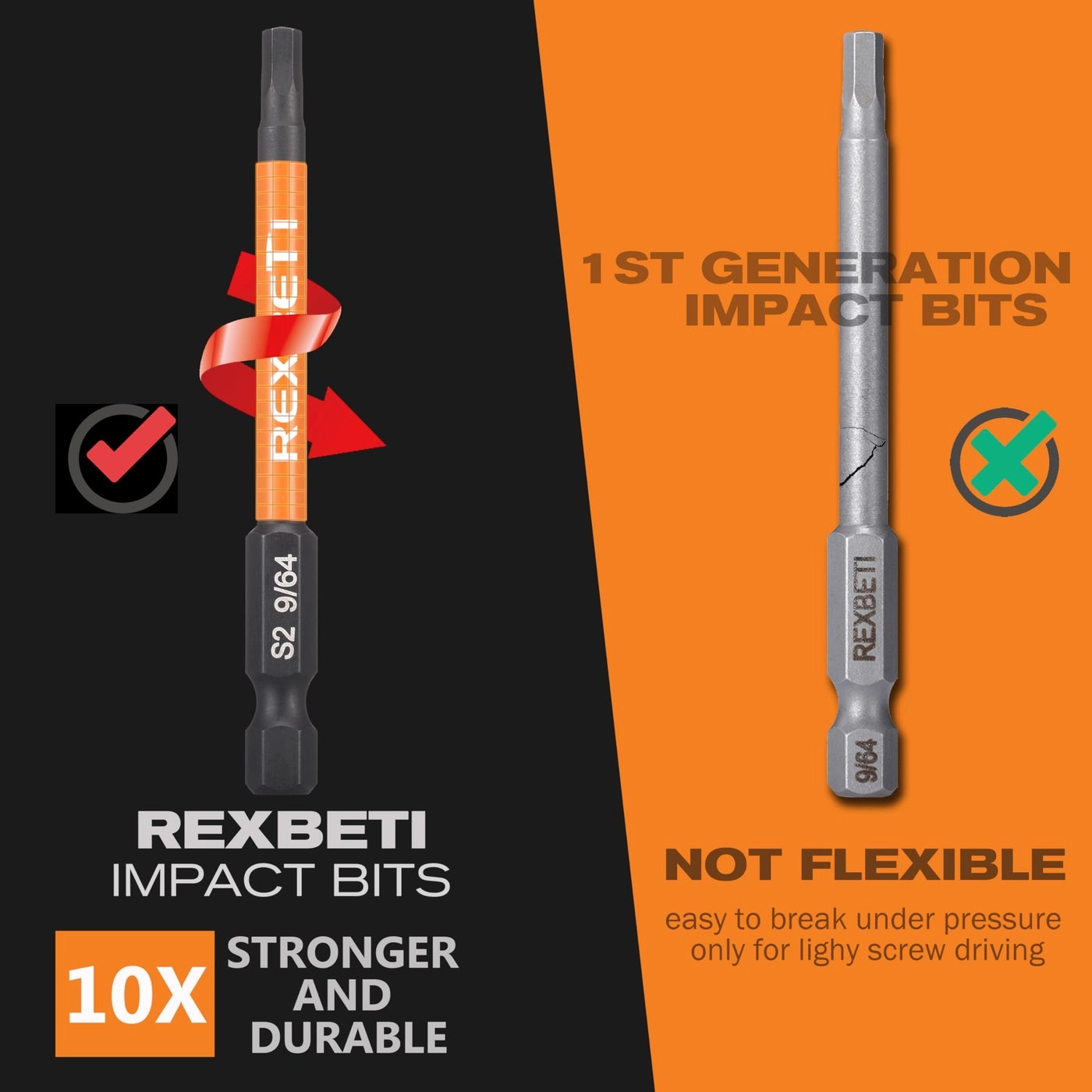 Screwdriver Bit Set - 12 Piece 3 Inch