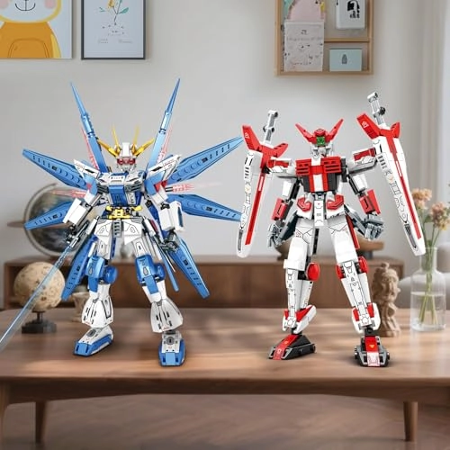 Mech Building Blocks Set - 913 Pieces Dual Mech