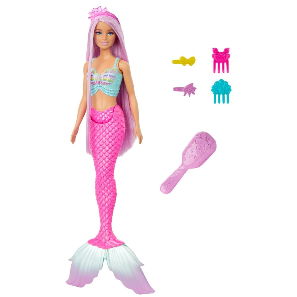 Barbie Mermaid Doll - 7-Inch-Long Fantasy Hair Accessories Ages 3+
