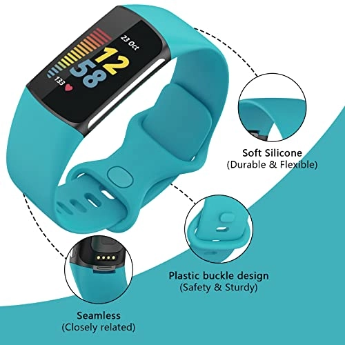 Silicone Watch Band for Fitbit Charge 5