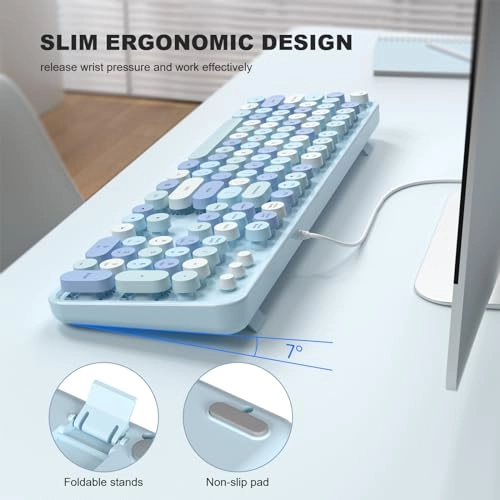 Computer Keyboard - 104 KEYS LAYOUT Wired/Wireless