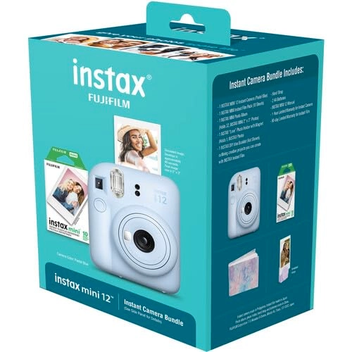 Instax Mini 12 - Blue 2025 Holiday Bundle