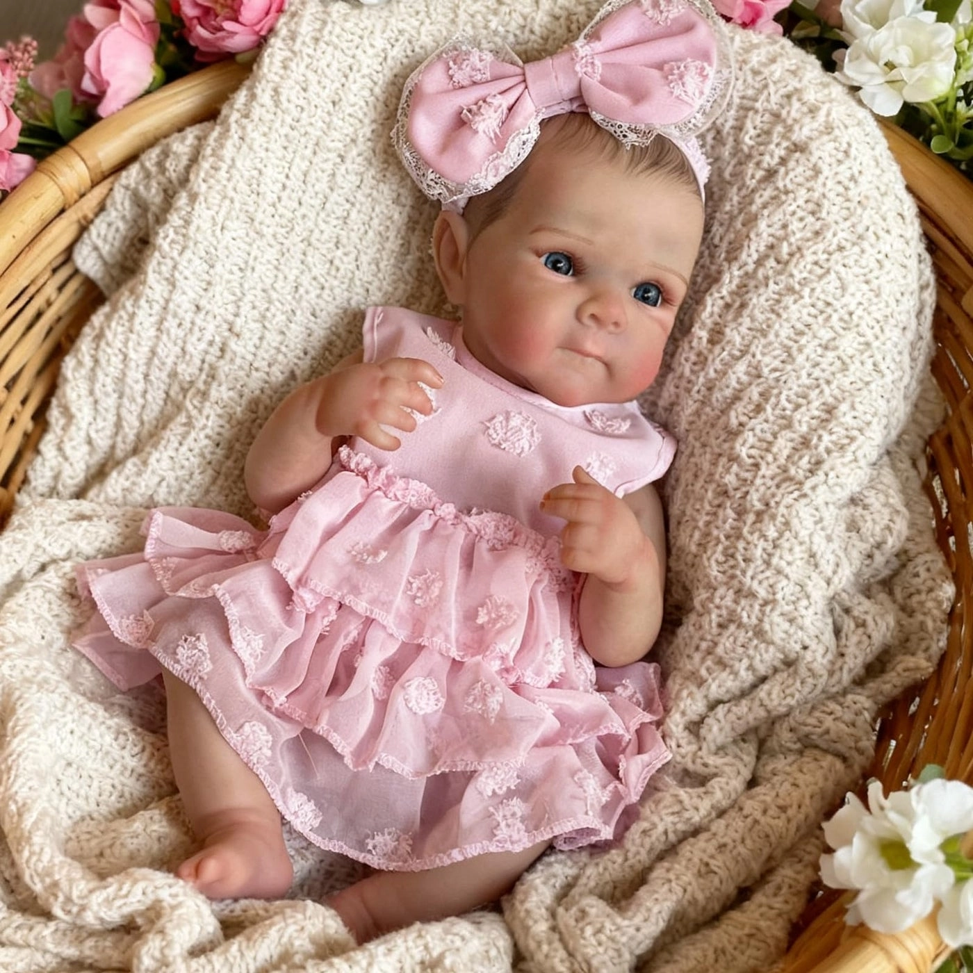 Reborn Baby Doll - 18 Inch Silicone Pink Ages 3+
