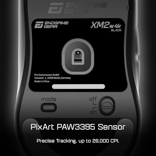 XM2w 4k Gaming Mouse - Radio Frequency, USB