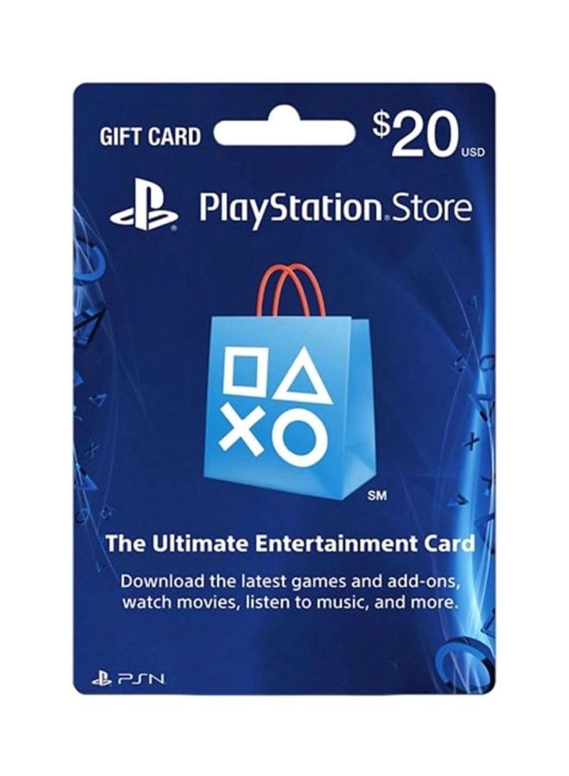 Sony Network Live Online Gift Card - 20 USD