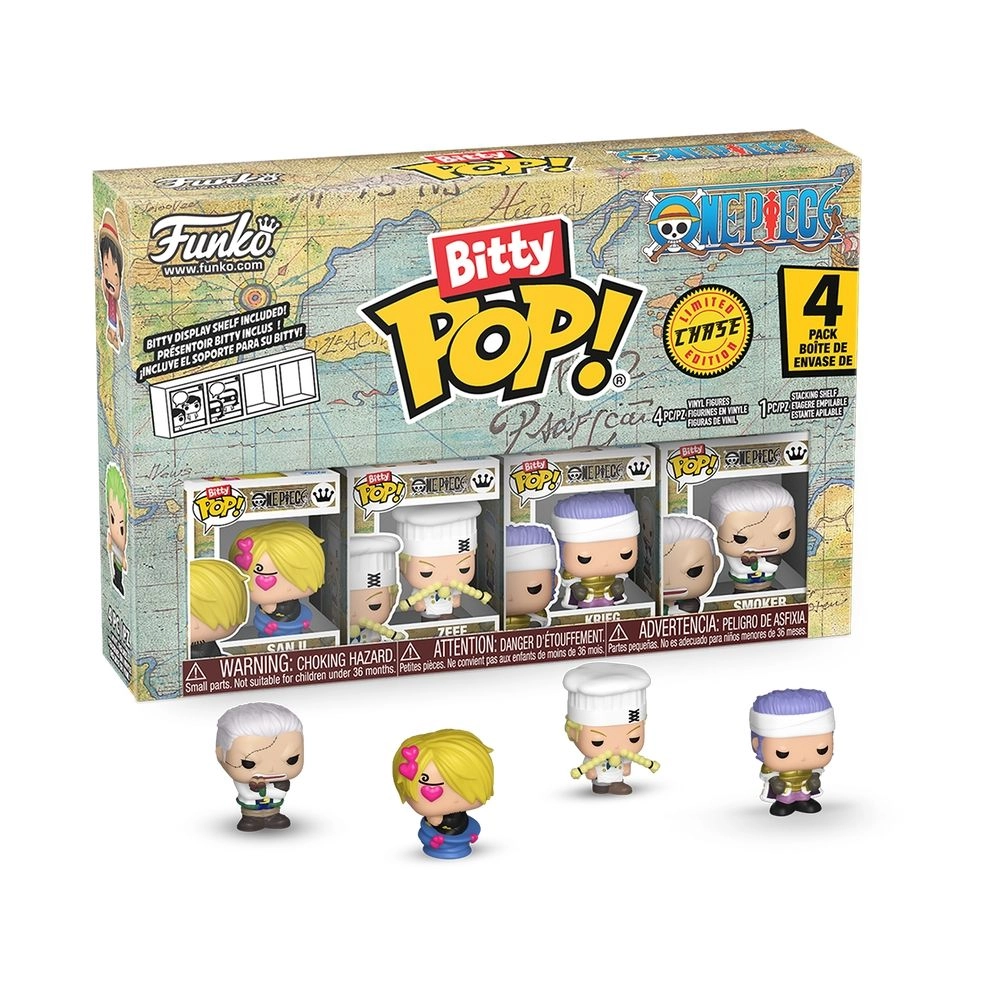 FUNKO TOYS Sanji - One Piece + Zeff - One Piece + Krieg - One Piece + Chase - One Piece (FU86894)