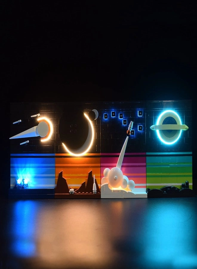 LIGHTGO LED Lighting Kit - Tales of The Space Age for Lego 21340 Classic Version