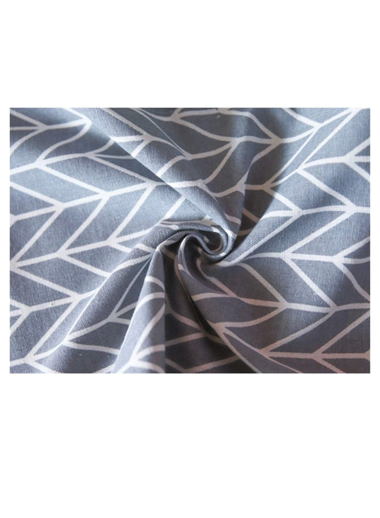 Microwave Oven Cover - Dustproof Protector with Side 4 Storage Organizer Bags 11.8x35.4" (Gray Triangle)