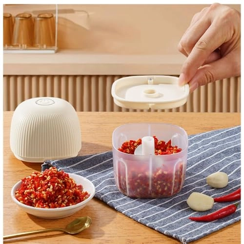Electric Mini Garlic Chopper - 250ml Type-C Rechargeable