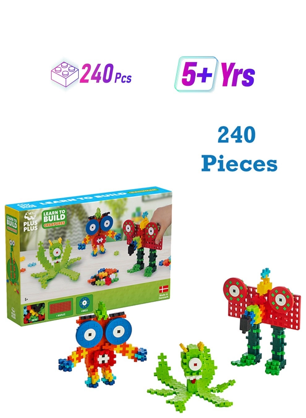 Plus-Plus Learn to Build Creatures - Construction 240 pcs