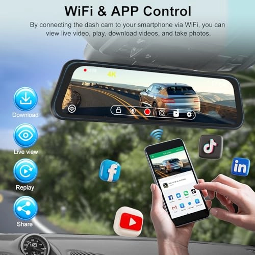 Rear View Mirror Camera - 1080p