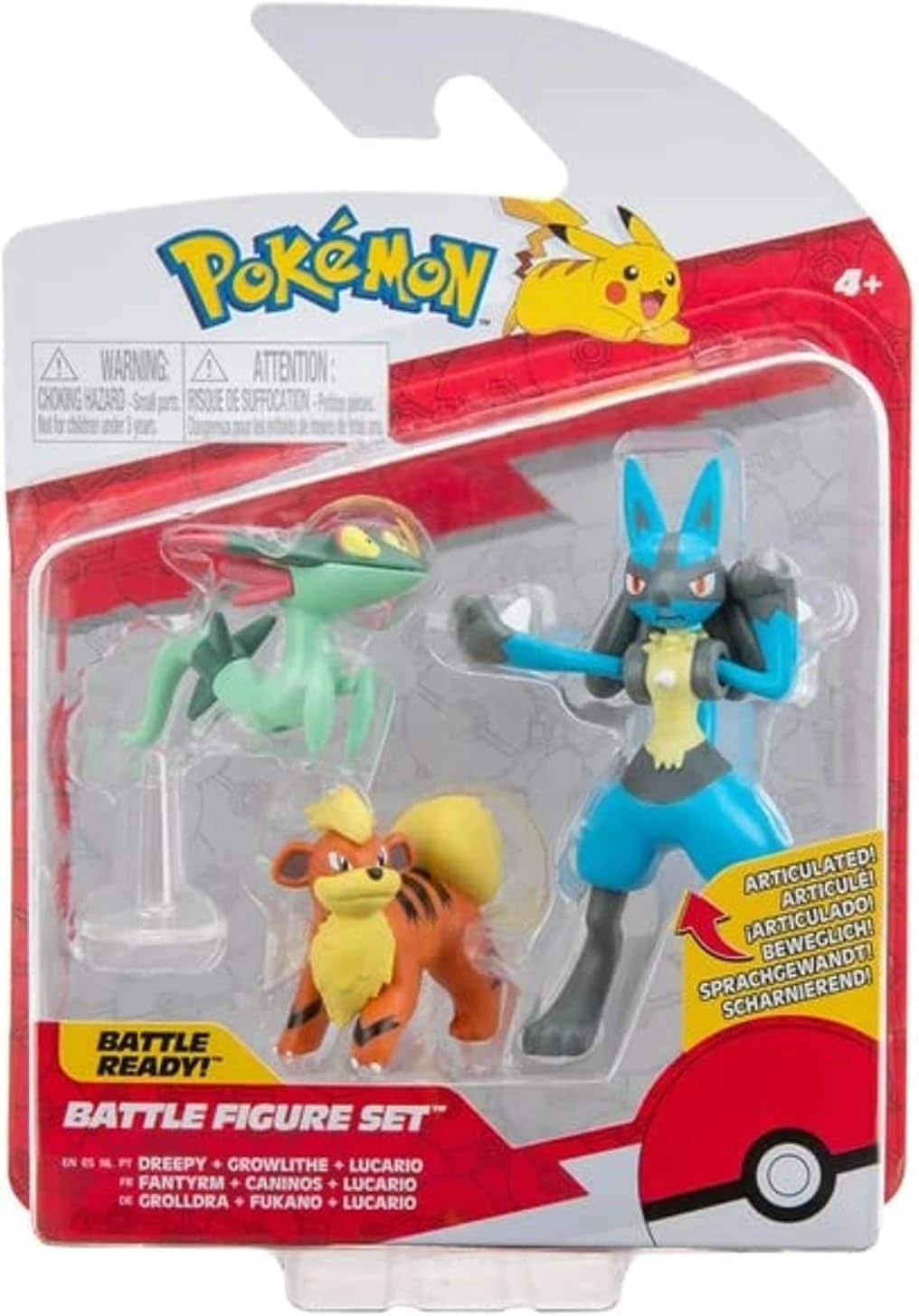 Growlithe + Dreepy + Lucario - Pokémon (Pkw2677)