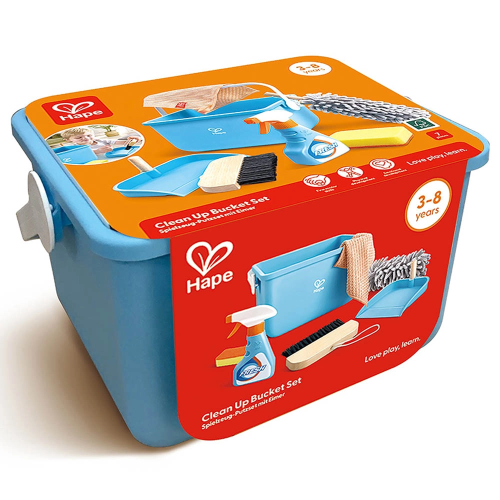 Clean-Up Bucket Playroom Cleaning Playset - 3 years+ 7 pieces