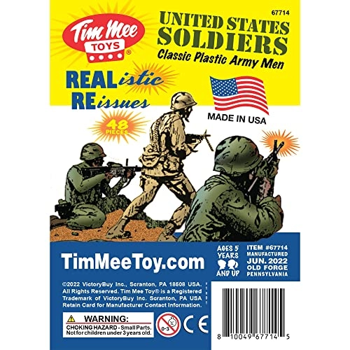 Plastic Army Men - Soldier Figures (TM-67714) 48 pcs