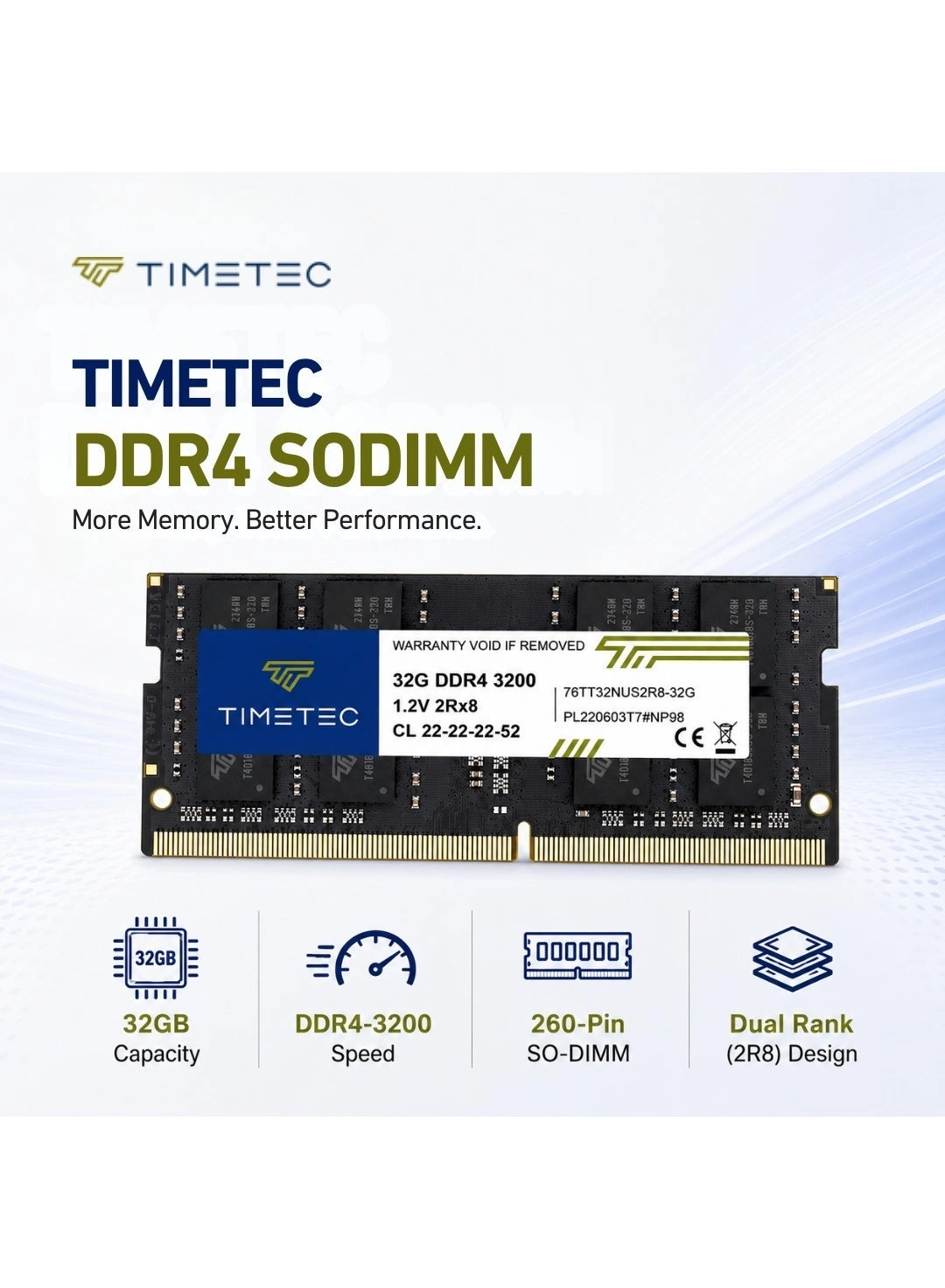 Timetec SODIMM - 32GB 3200MHz 260 Pin DDR4