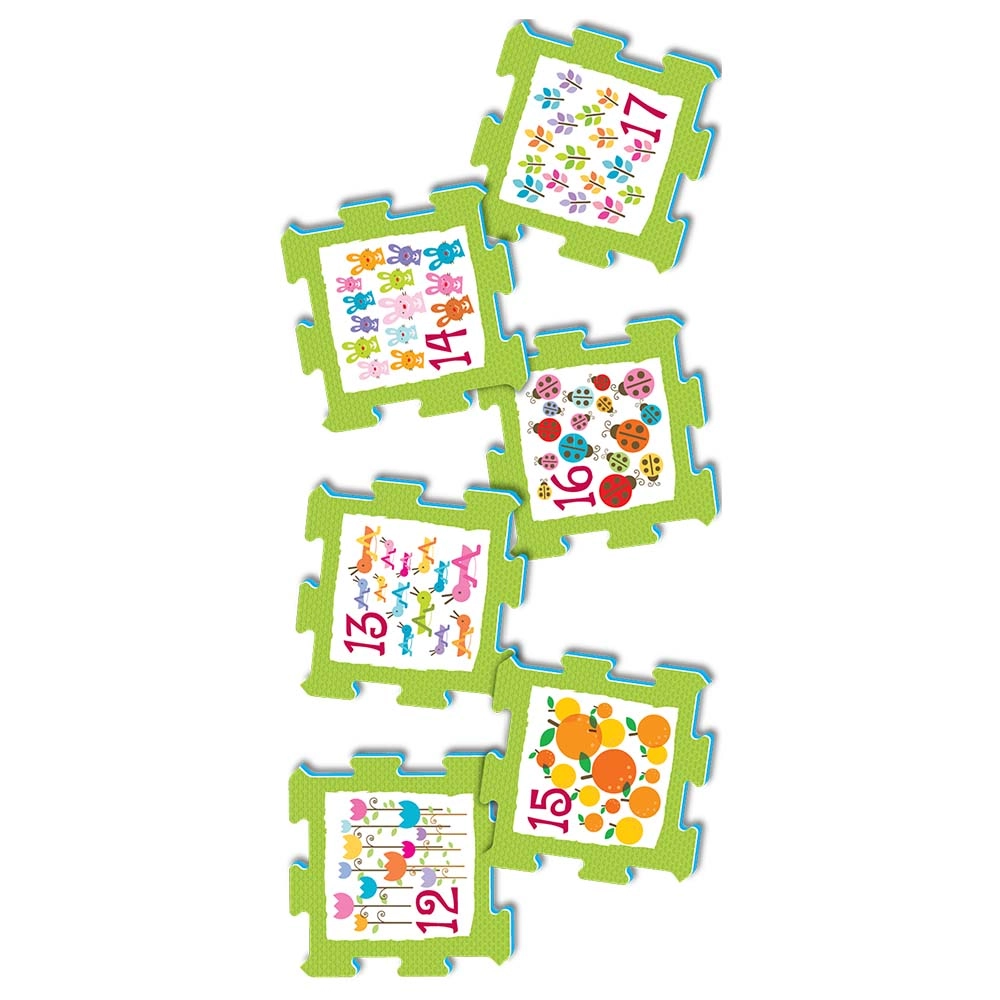 Numbers & Objects Puzzle Mat - Suitable for 10 months & above 24 pieces