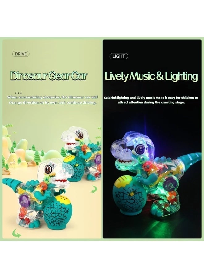 Transparent Gear Dinosaur Toy T-Rex - 3 years+