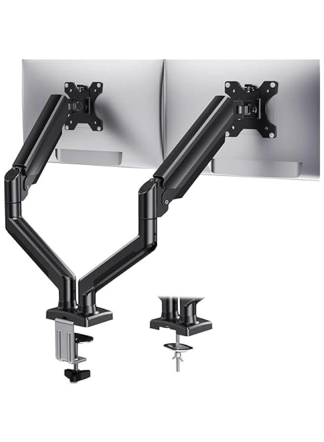 TRASSLE Dual Monitor Stand - 17″–36″ 75x75 or 100x100mm