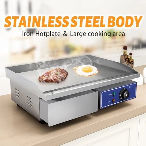 Commercial Electric Griddle - 55 x 35.5cm