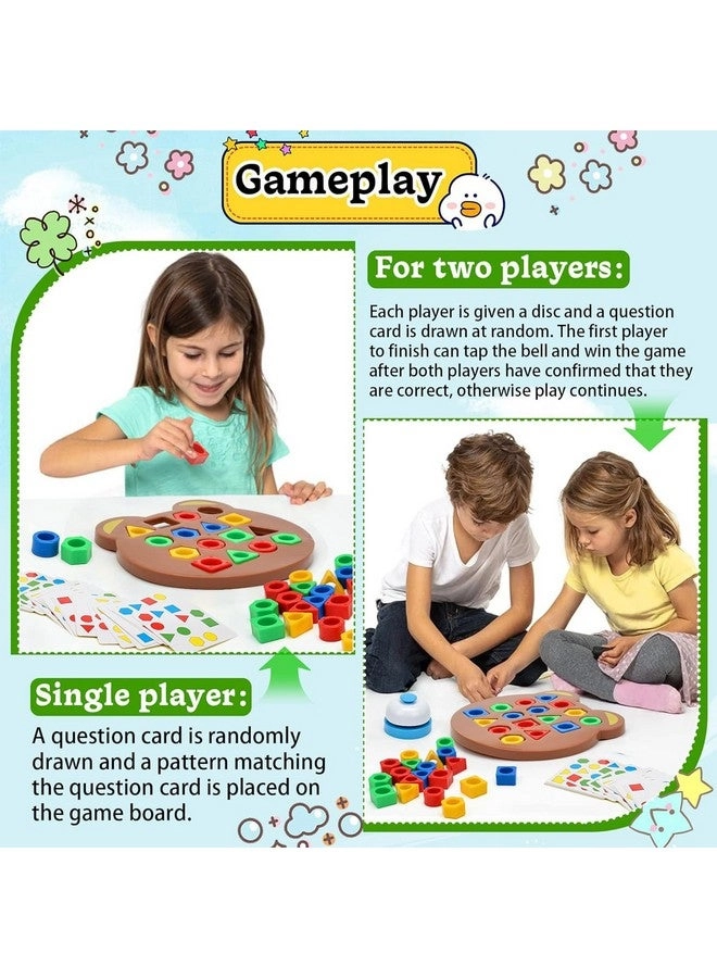 Geometric Shape and Color Matching Puzzle Board Game - 3+