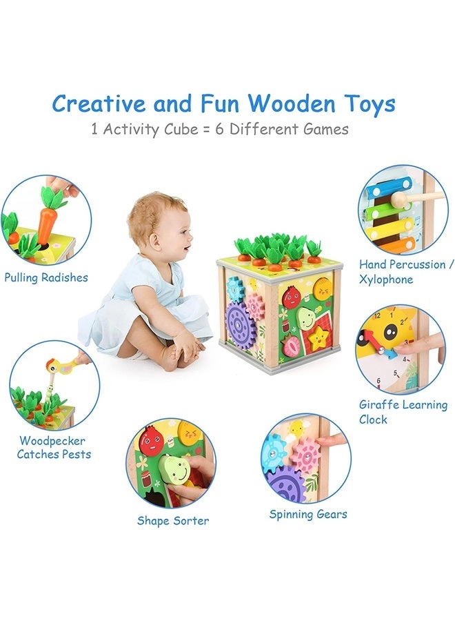 Wooden Activity Cube