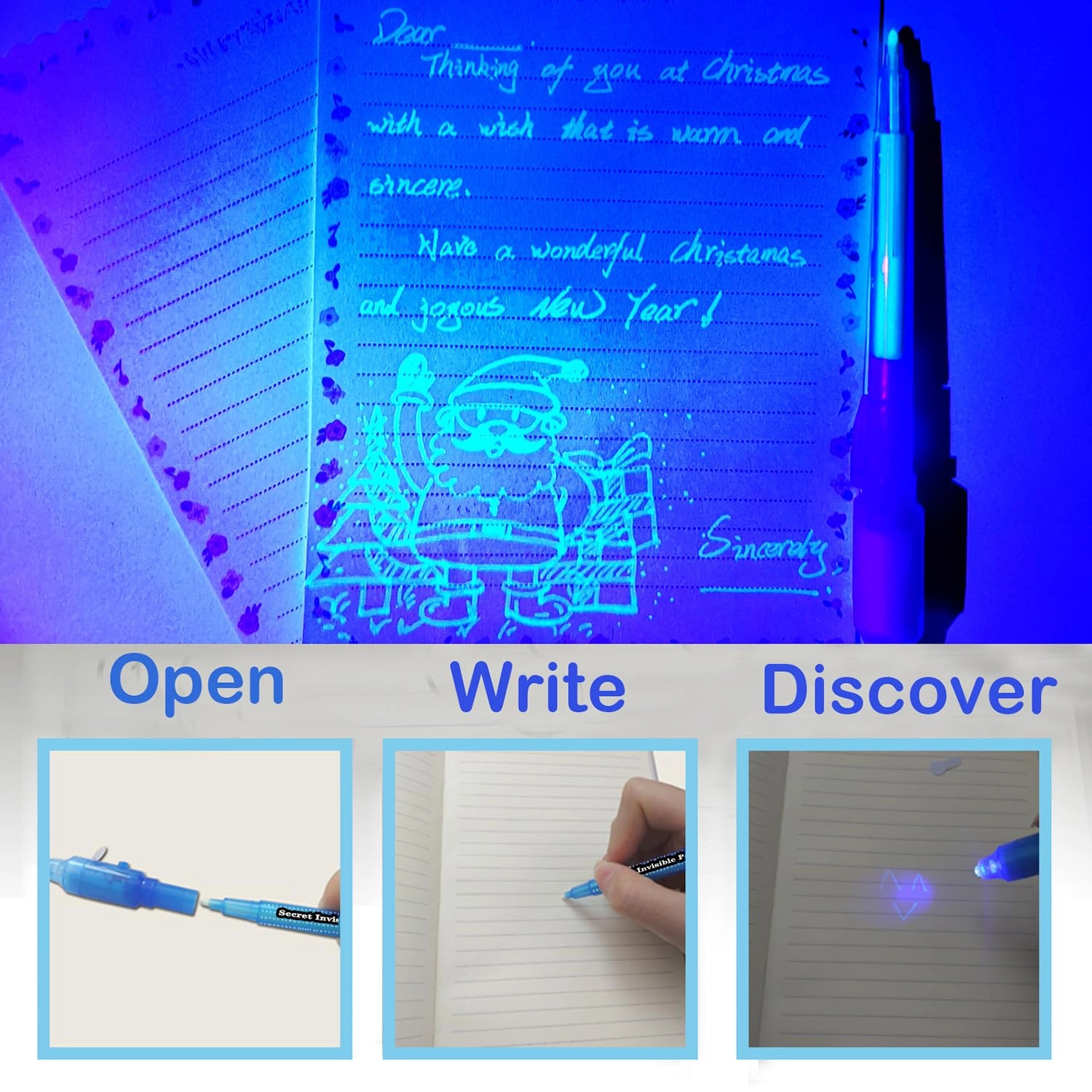 Invisible Ink Pen - Multicolor Fine