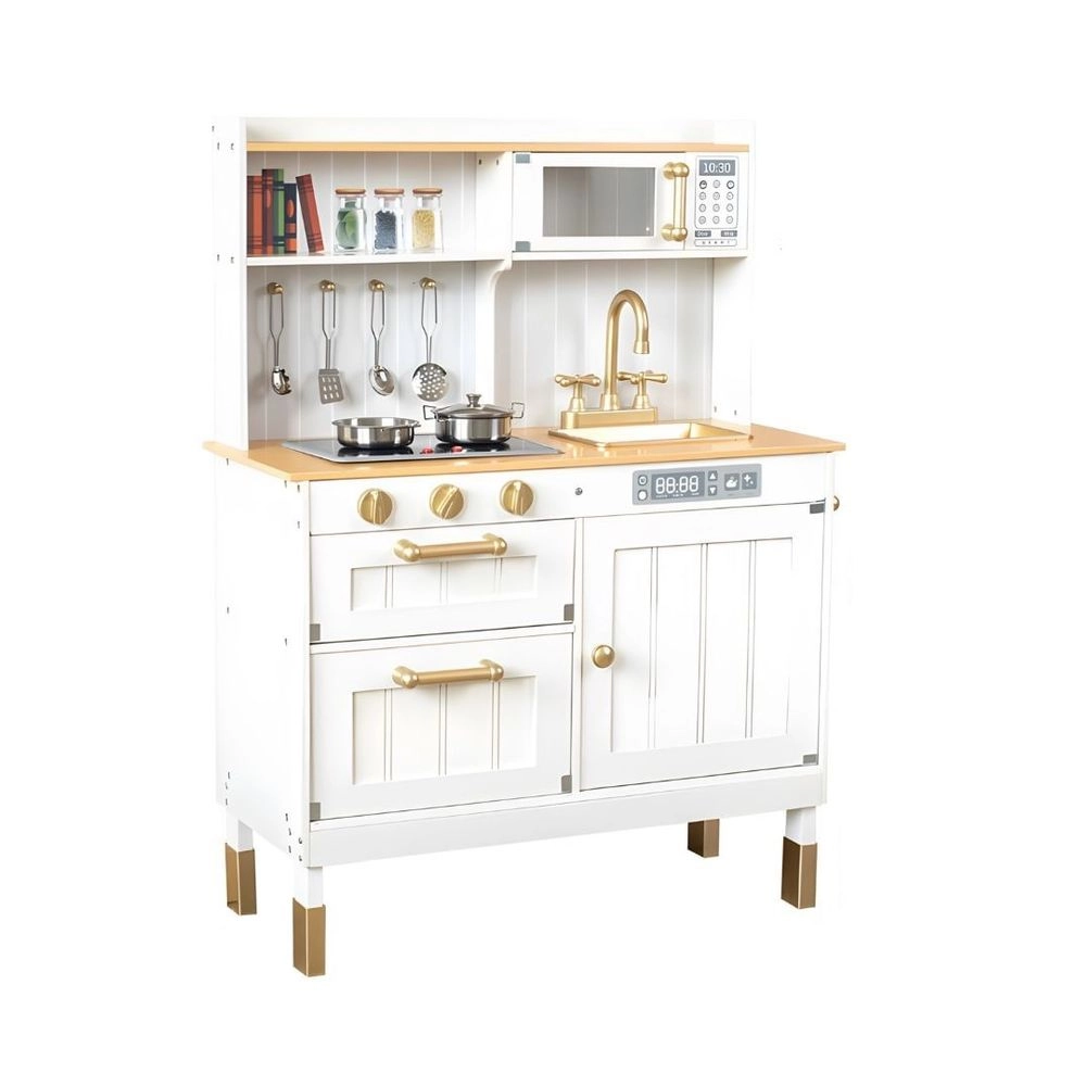 Little Angel Kids Wooden Kitchen Pretend Playset (5551007-Ka426)