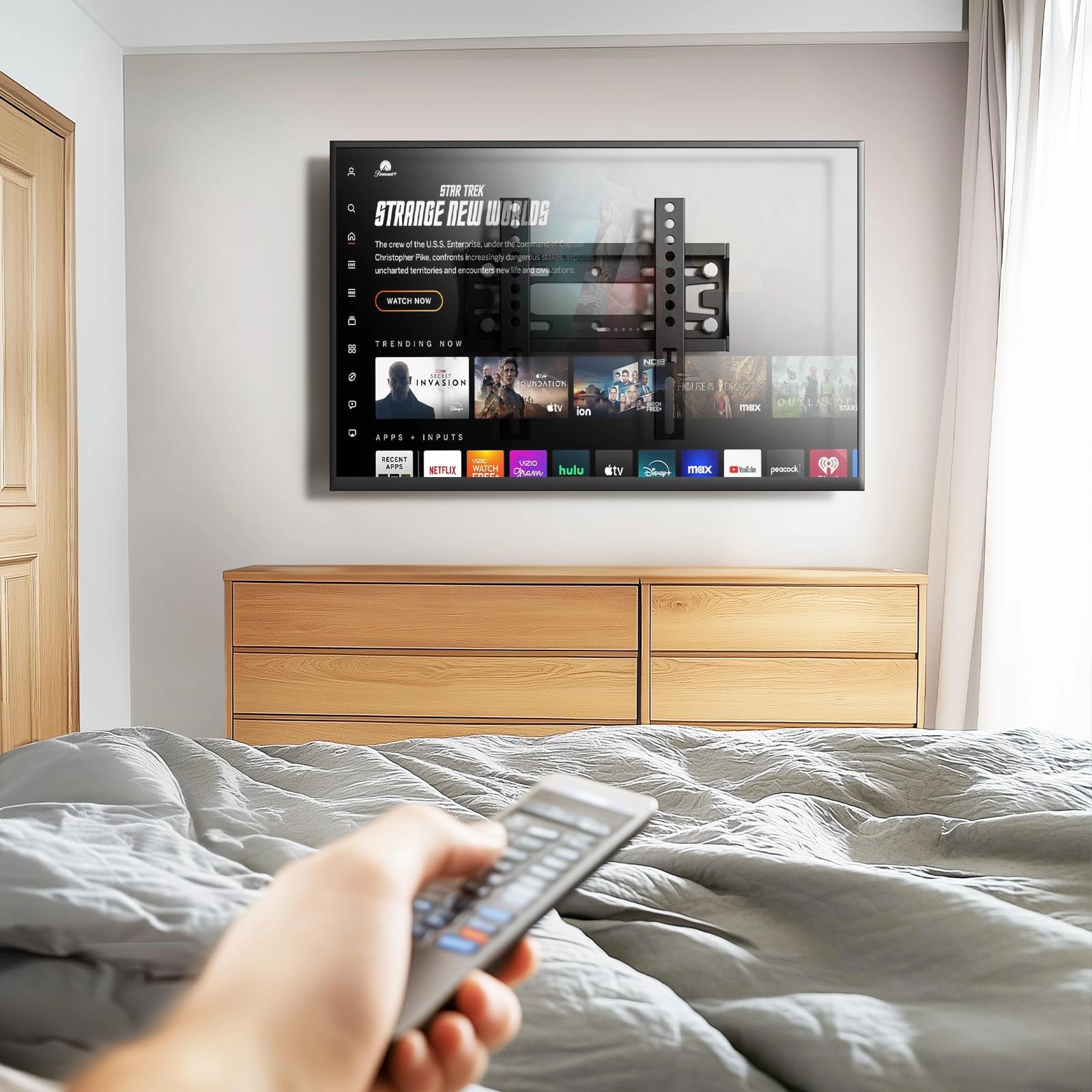 Fixed Low Profile TV Wall Mount - up to 99Lbs 24-65 inch