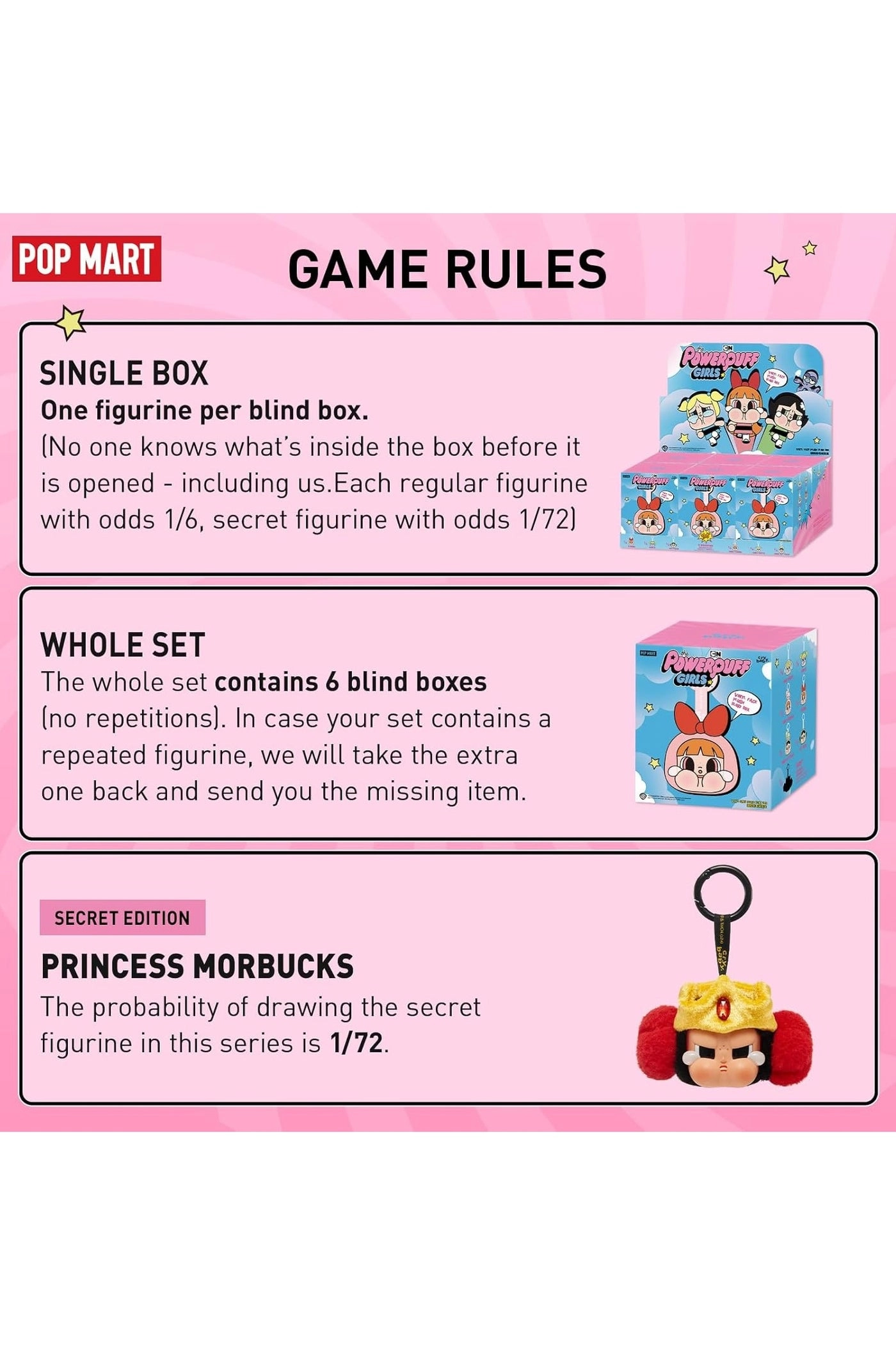 CRYBABY x Powerpuff Girls Vinyl Face Plush - Approx. 15–17cm