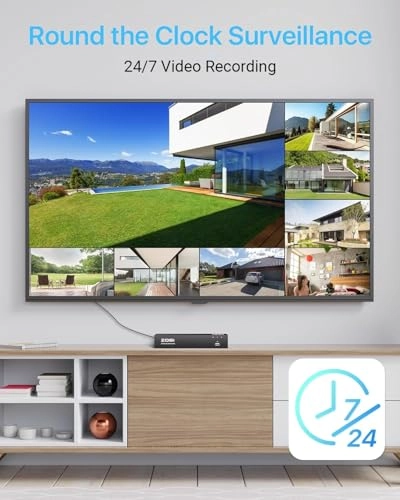 PoE Home Security Camera System - 8 cameras 8 channels 5MP