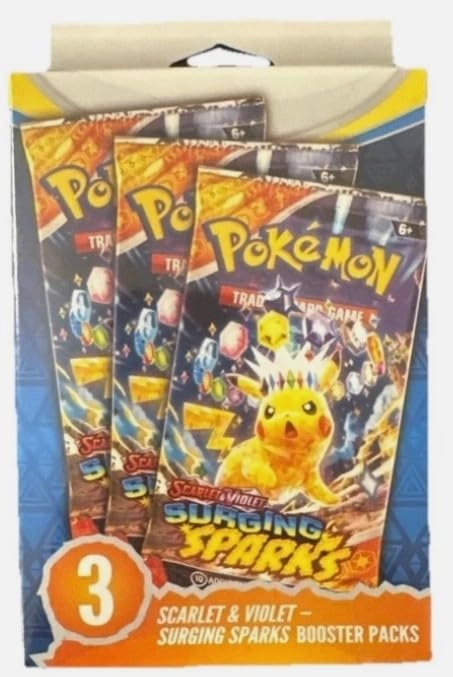 TCG Scarlet & Violet 8 Surging Sparks Three Booster Blister