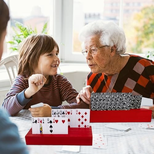 Playing Card Holders Deck Stand Wood