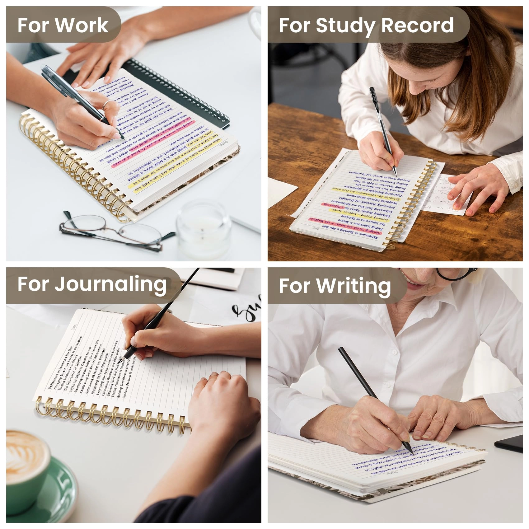 Spiral Notebook B5 Spiral - Lined 300 Pages