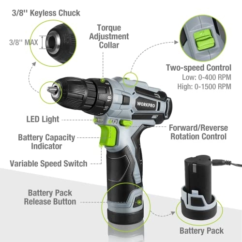 Cordless Drill Driver - 1.5Ah