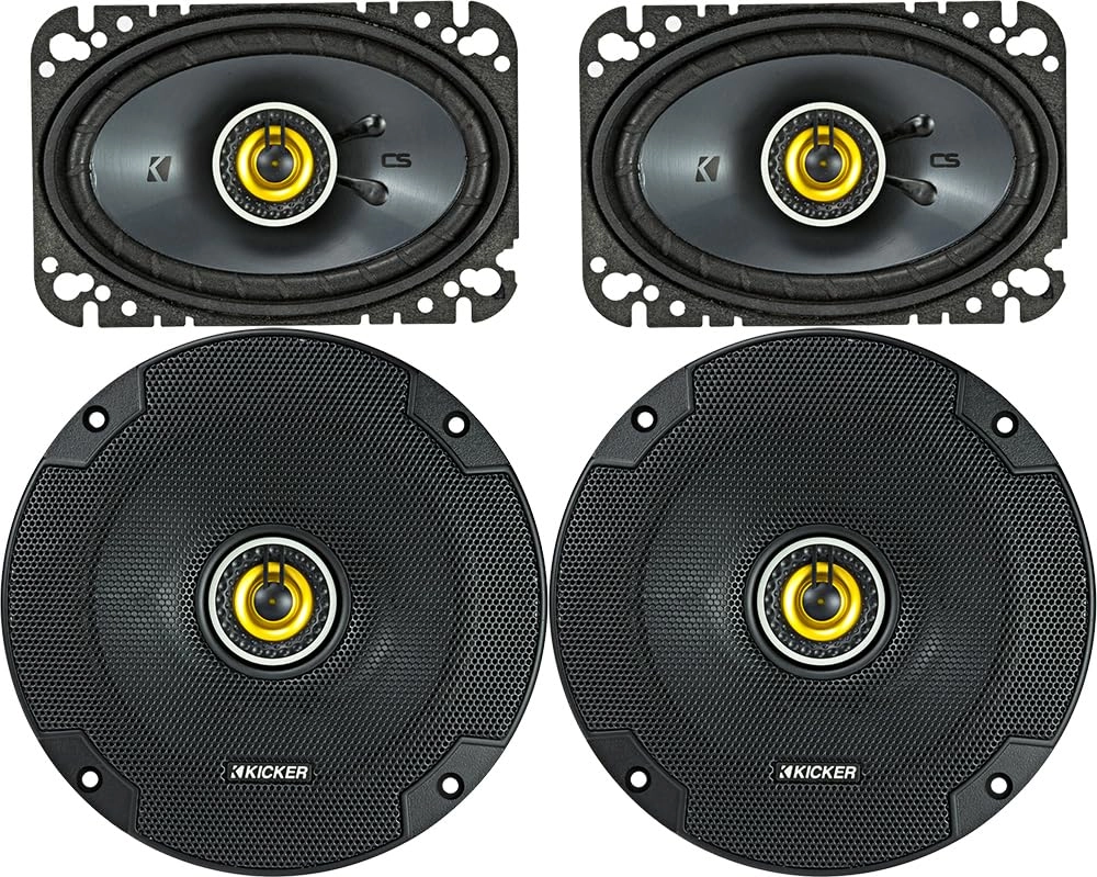 Kicker 46CSC654 - 6.5" Coaxial + 46CSC464 - 4"x6" Coaxial