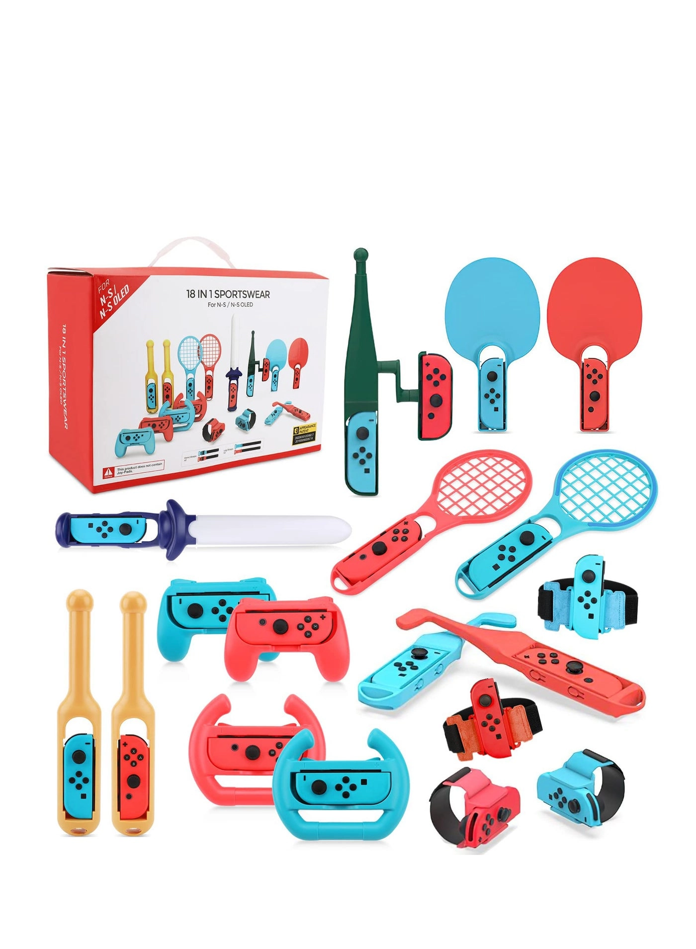 YelaJoy Switch Sport Accessories - Nintendo Switch Bundle