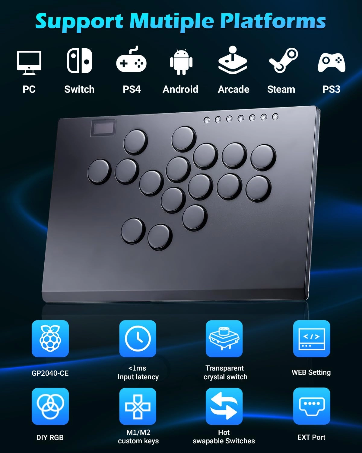 Haute42 M - M Ultra Gen2 Blue PC Ps3 Ps4 Switch Steam