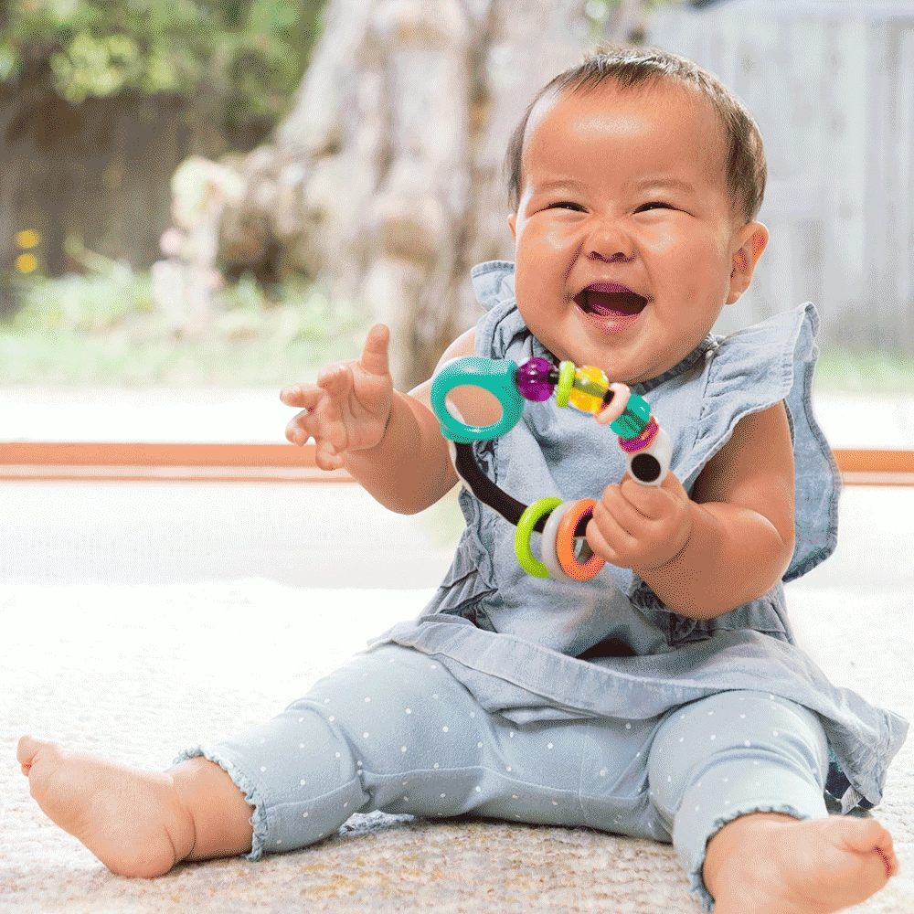 Shake & Spin Rattling Ring - 0 month & above