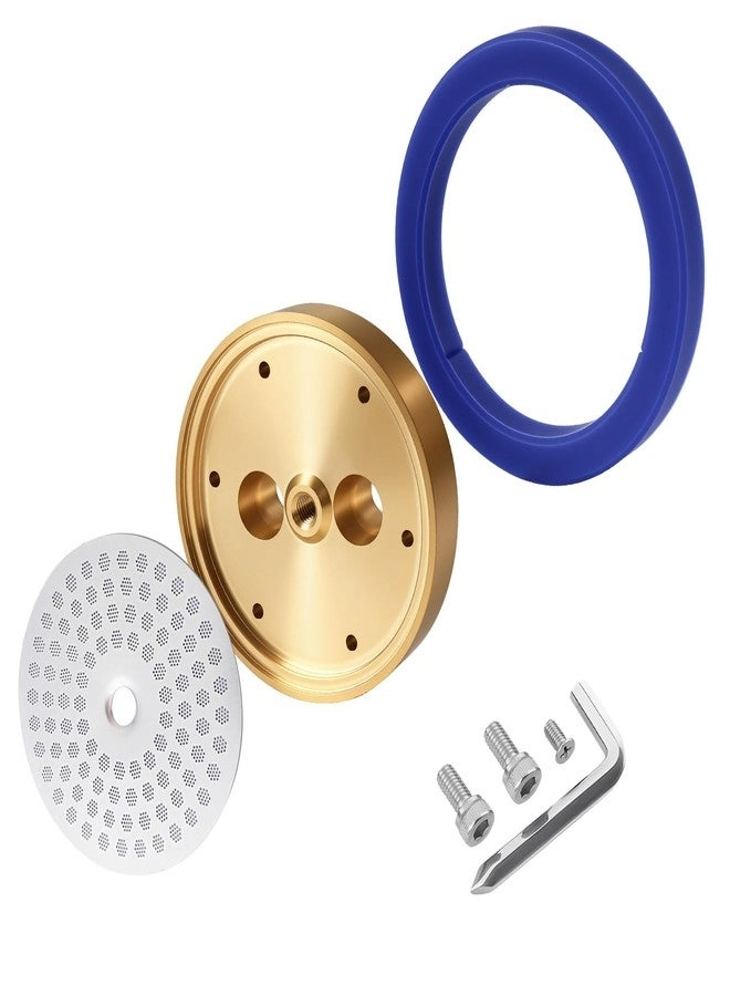 AIYOYOLIFE Brass Tune Up Kit - 55mm Coffee Precision Shower Screen Silicone Gasket